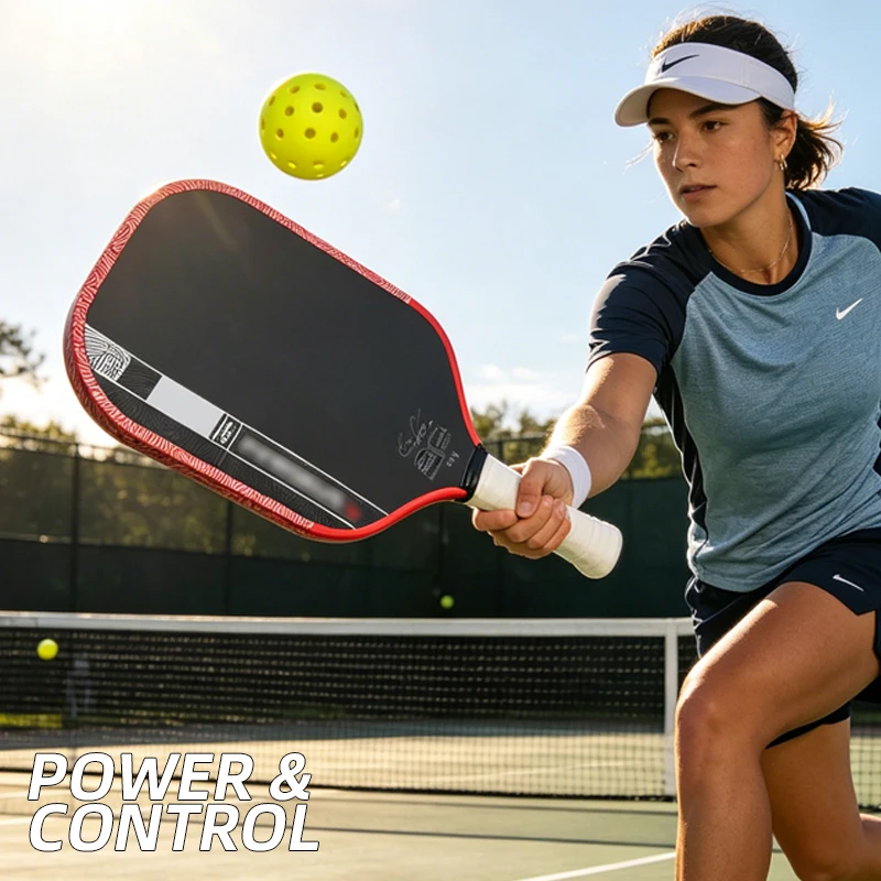 

Pickleball Paddle T700 Raw Carbon Fiber PP Honeycomb Core 16mm Rough Matte Surface Enhanced Spin & Power Sports Entertainment ﻿