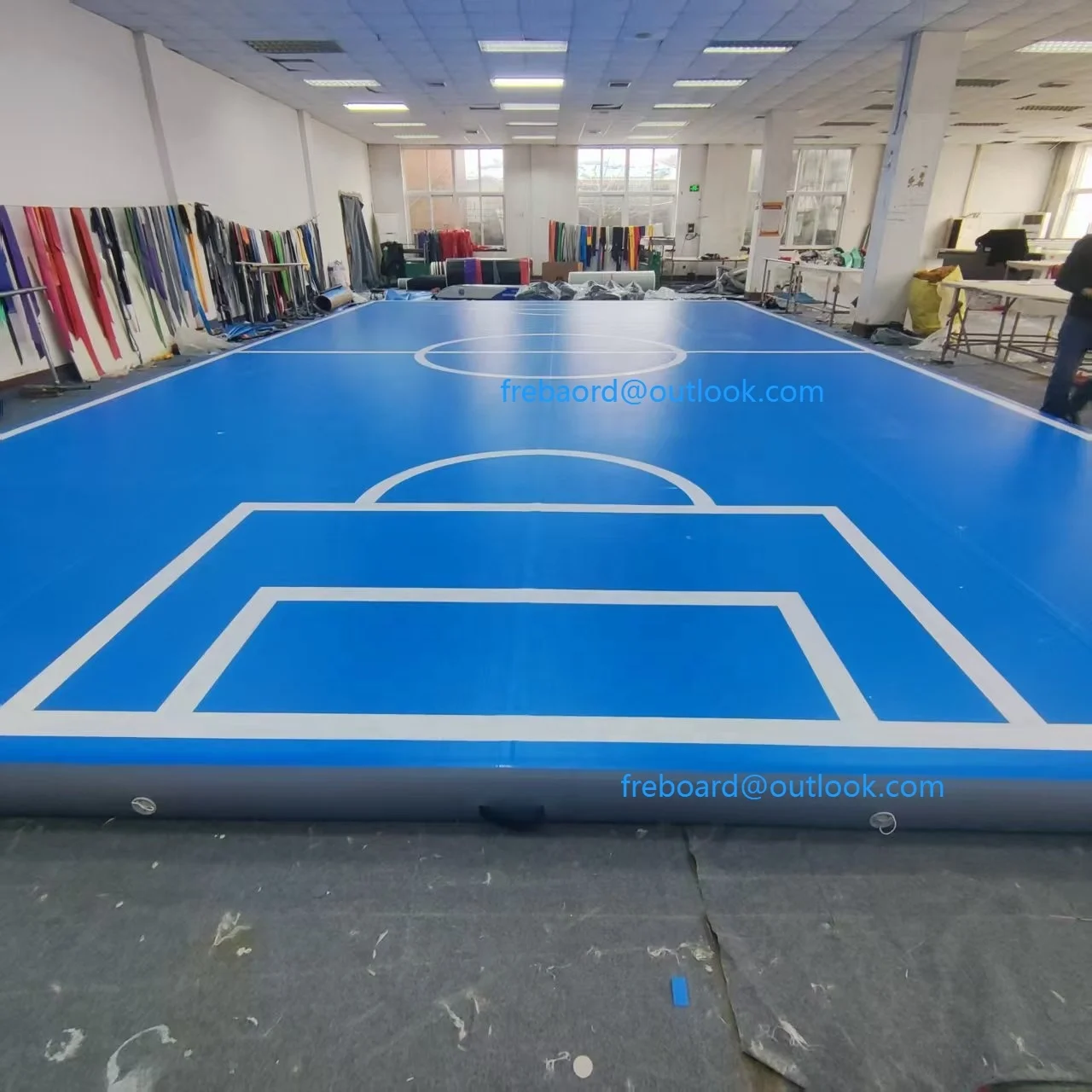 Large Square Inflatable PVC Air Track For Yoga Gymnastics 1mm Thick Jumping Tumbling Mat For Fitness 3m 6m 8m 10m Lengths