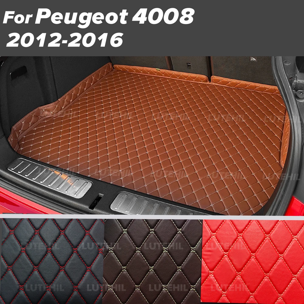 

For Peugeot 4008 2012-2016 15 14 13 Car Trunk Mat Car Cargo Liner Protective Pad Interior Accessories