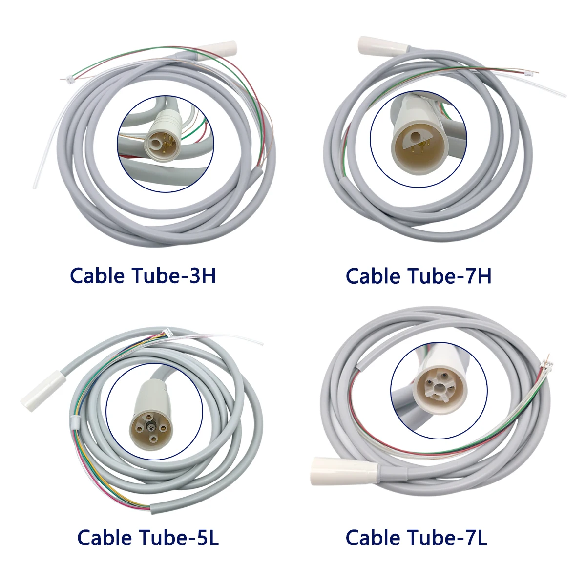 Dental Ultrasonic Scaler Cable Tube Pipe Hose Plug-in 4 Types Fit EMS WOODPECKER VRN DTE SATELEC Ultrasonic Scaler Handpiece