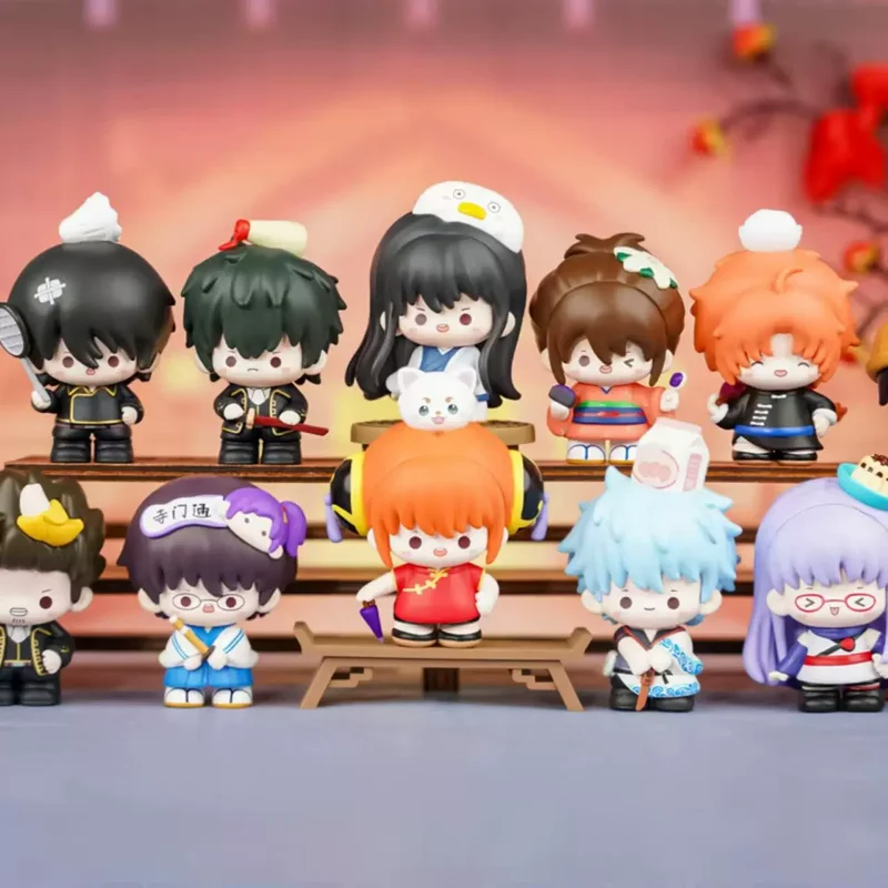 Mailovvie Gintama Yorozuya Series Blind Box Cute Chibi Figure Collectible Doll Desktop Ornament Toy Anime Fans Birthday Gift view 2