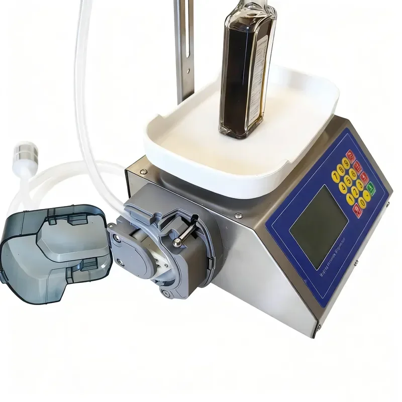 2026for 1200ml/min Automatic Filling Machine with Scale Peristaltic Pump for Liquid Paste Oil Gel Sauce Polish Weighting