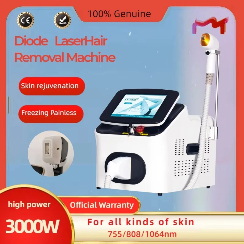 مزيل الشعر الدائم بالليزر صغير الحجم 755nm 808nm 1064nm ديود آلة إزالة الشعر بالليزر إزالة الشعر النهائي 10