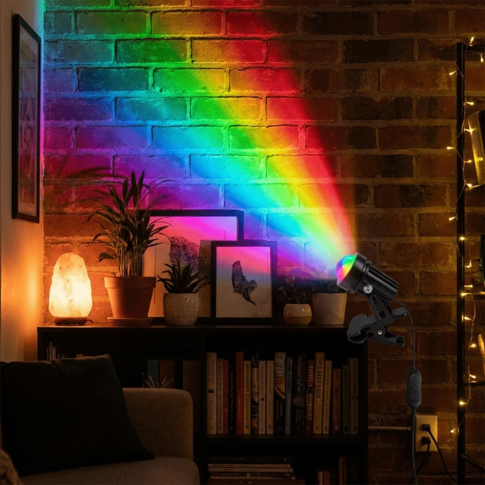 Cord Dimmable USB Powered LED Light Multi Color Changing Compact Lightweight Clip RGB Light Energy-Saving LED Adjustable Clip