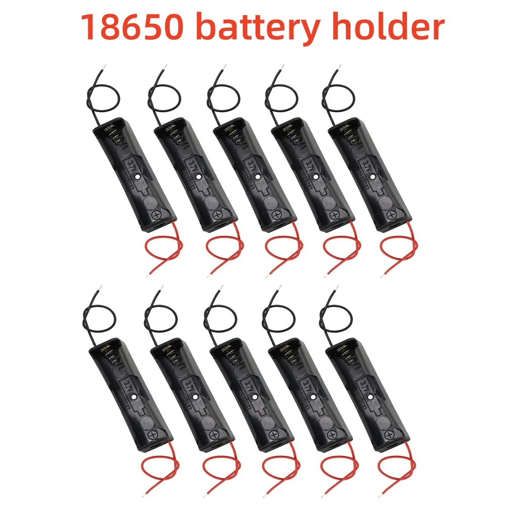 Caixa de Armazenamento para 10 Pilhas AA, 1 Slot, 3.6V-4.2V, Cases para Power Bank 18650, Conexão em Série DC USB Sem Solda, Multiuso