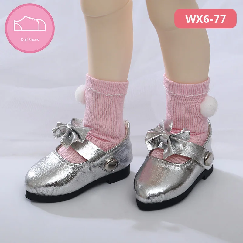 1/6 BJD Doll Shoes Accessories Original Design Silver Mary Jane Shoes Exquisite Princess Shoes For 30cm SD BJD Doll DIY Dress Up