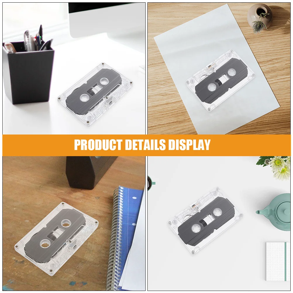 

4Pcs Blank Audio Cassette Tape 30 Min Durable DIY Handcraft Cassette Tape Decoration Wall Ornament Vintage Style