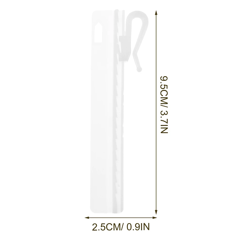 

25pcs Plastic Curtain Adjustable Lengthening Hanging Home Decor Accessories Shower Kitchen Hooks Window S Hooks