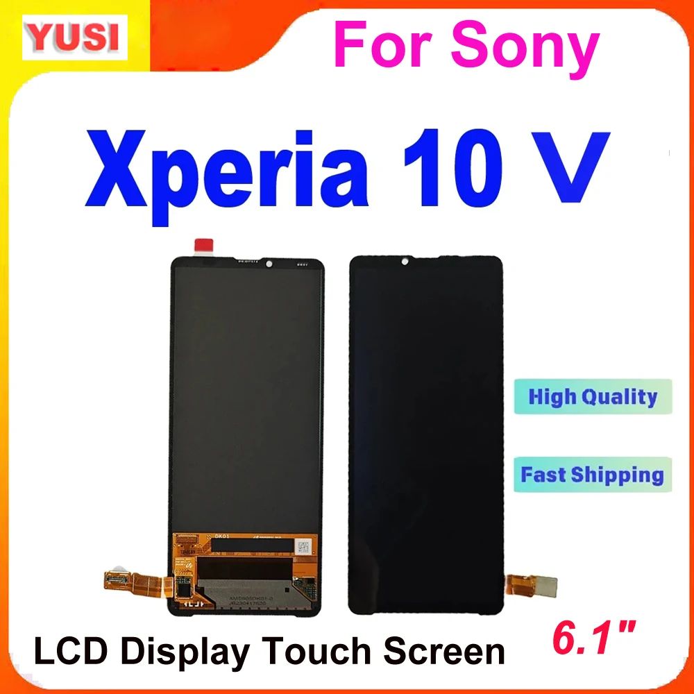 Pantalla OLED Original de 6.1 pulgadas para Sony Xperia 10 V, conjunto de digitalizador de pantalla táctil LCD para Sony x10 V, piezas de repuesto para reparación de LCD