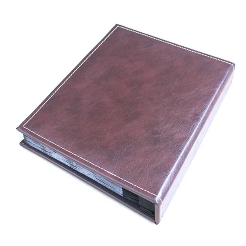 40 Sheet 80 Sides Large Leather Photo Albums Totaling Scrapbook Wedding Guest Book Creative DIY Memories Book Insert Album