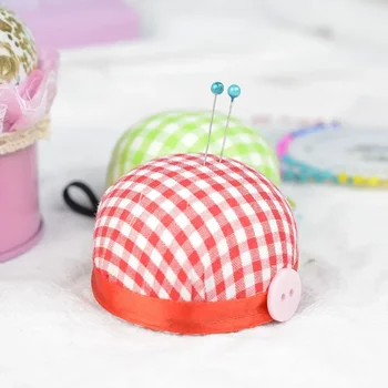 Sıcak satış topu şekilli dikiş iğne Pin yastık DIY elastik bileklik dikiş aksesuarları ile çapraz dikiş aracı Pincushions