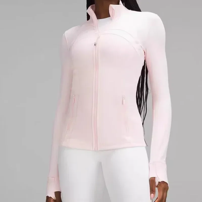 

Women's Yoga Sports Jacket - Zip Up Workout Coat with Thumb Holes for Gym, Running & Athletic Wear
