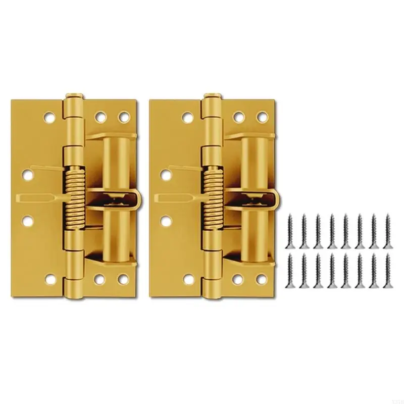 2pcs Multifunctional Spring Door Hinges Easy Installion for Various Door