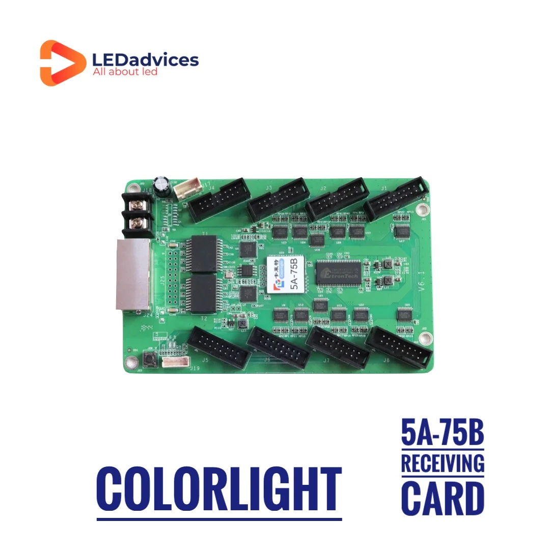 Turnlight-Carte de réception 5A-75B pour document complet, écran LED HUB75 LED Tech, récepteur de pièce de rechange d'affichage LED extérieur et intérieur