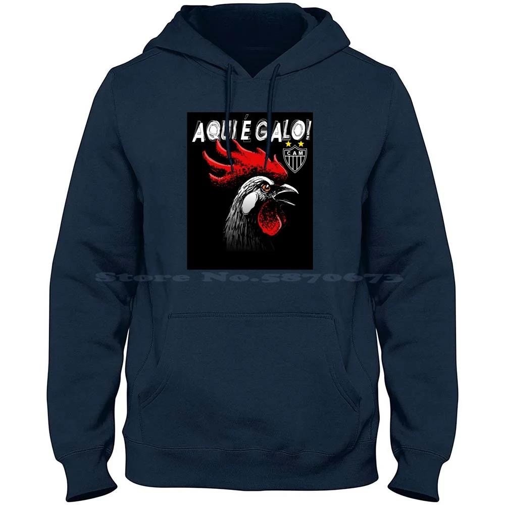 Aqui É Galo 100% Cotton Hoodie Clube Mineiro