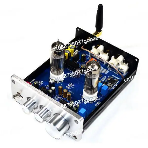 1 silver, aluminum alloy, Bluetooth 4.2 Hifi 6J5 tube preamplifier NE5532