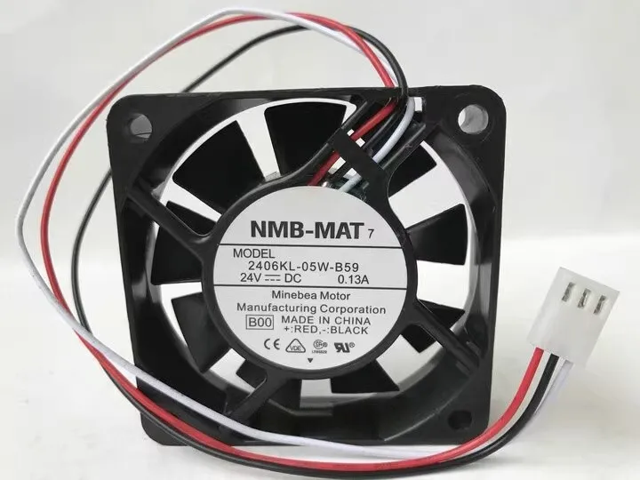 

NEW FOR NMB-MAT 6015 2406KL-05W-B59 24V 0.13A 6CM Inverter cooling fan