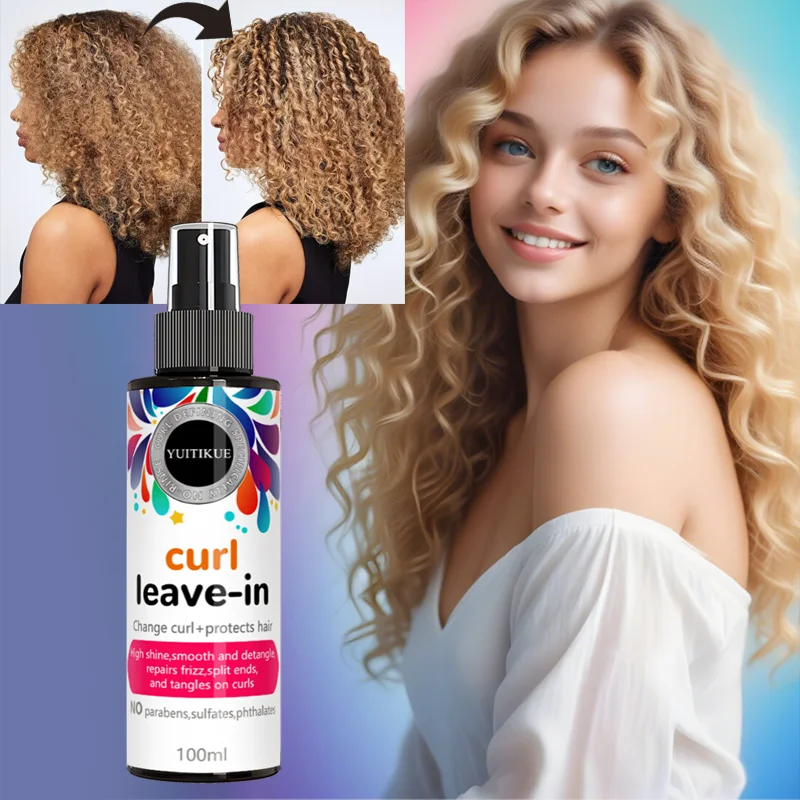YUITIKUE Leave-In Curl Spray Enhances Shine, Repairs Frizz and Tangled Curls, Nourishes Hair Roots 100ml 5 sold byEclat Skin Sto view 5