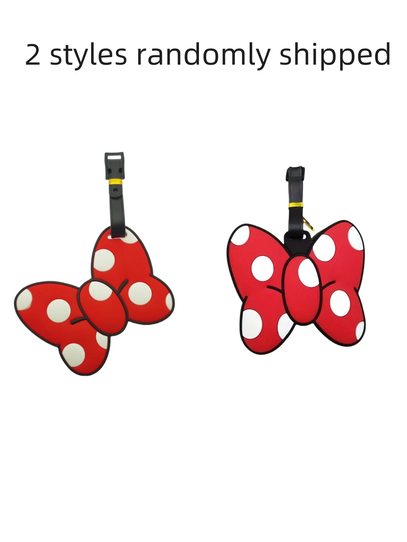 1 個のディズニーかわいいクリエイティブリボンホワイトパームミッキーミニーラゲッジタグ - 荷物タグ装飾、バッグタグオーナメント。