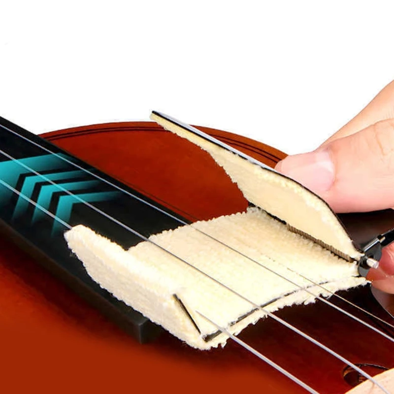 

Multifunctional Violin Maintenance Cloth Combining Metal Structure and Microfiber for Rust Strings