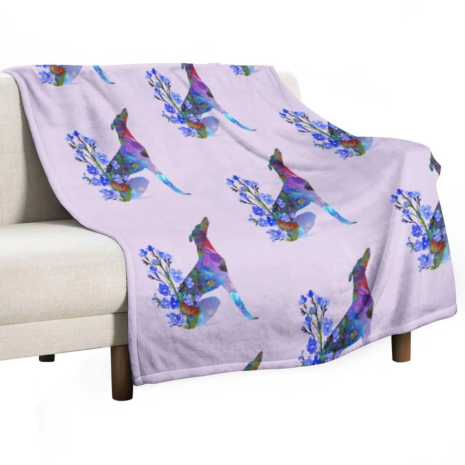 

Galgo de las Flores Throw Blanket Luxury blankets and throws Blankets