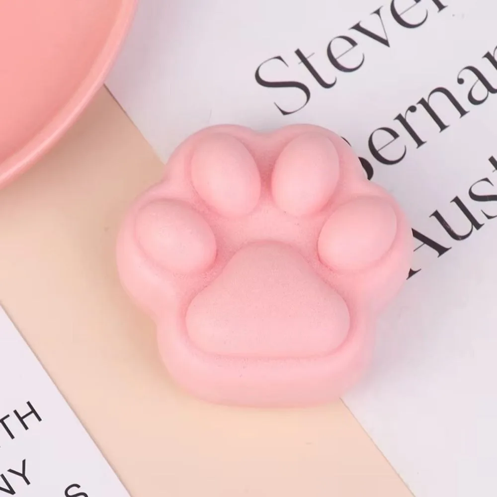 Cute Pink Small Cat Paw Slow Rebound Fidget Toy Cat Foot Wet Soft Finger Pinch Decompression Squishy Toy Release Toys kids toys