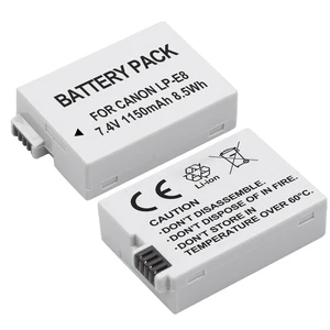 LP-E8 LP E8 Canon RebelのバッテリーT3i T2I T4I T5I 600D 550D 650D 700D KISS X5 X4 KISS X6デジタルカメラ 8 Best Sales Canon 700Dオリジナルバッテリー-5