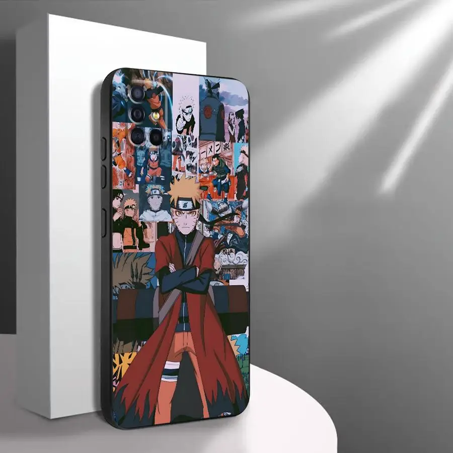Hermosa funda de Manga Sasuke de colores para Samsung Galaxy Note S8 10 Plus 20 Ultra 8 S9 9 S10 funda de teléfono suave negra
