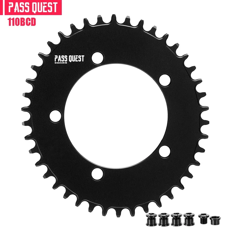 

PASS QUEST 110BCD 5-Claws AERO Narrow Wide Chainring for DA7950 Ut6750 105 tiagra4650 FSA 3D+ Road Bike gravel folding 9-12Speed