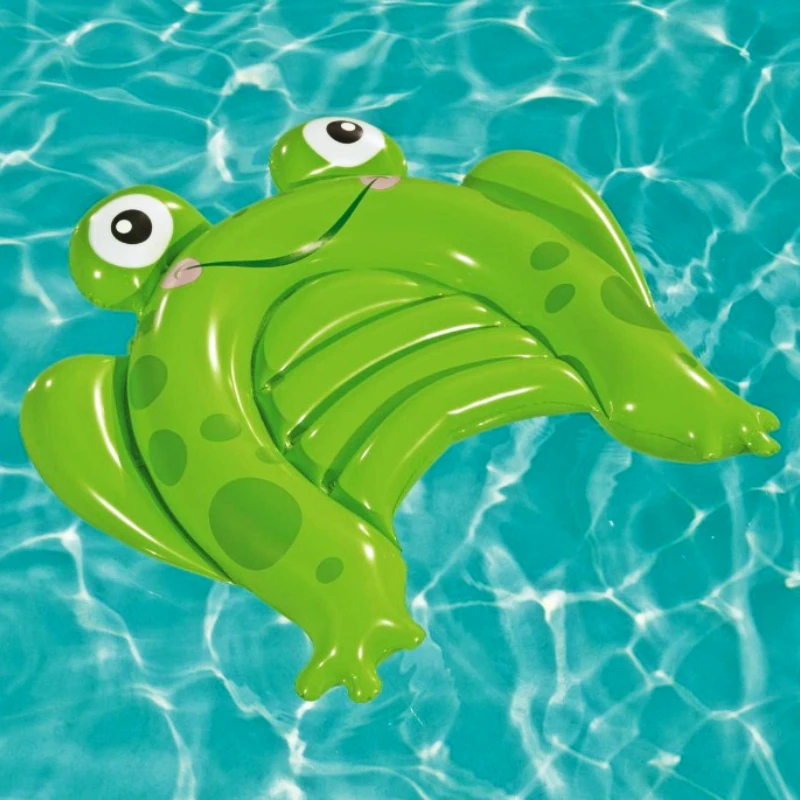 Pool Ring for Kids Inflatable Cartoon Aminal Floats Floating Frog & Crab & Butterfly Shaped Swimming Rings Baby Pool Toys