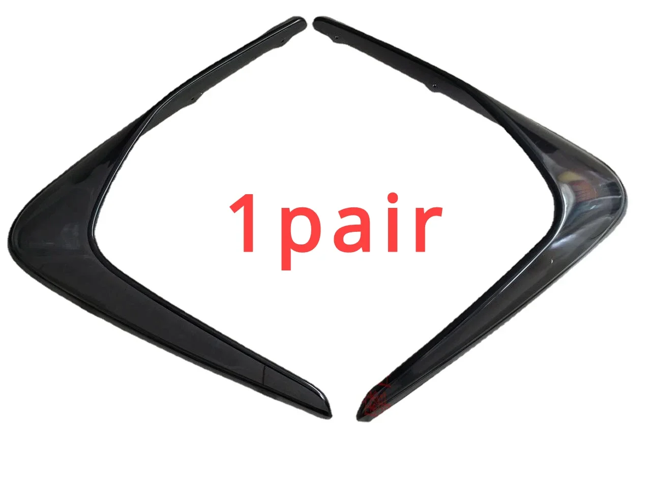 1pair for Big Sheep Motorcycle Triangle Glass Electroplated Motorcycle Accessorie Shell Edge Foot Air Guide Cover Wind Stinger