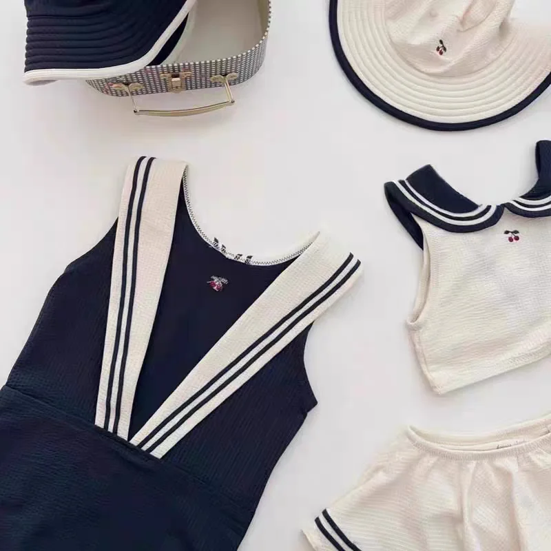 Toddlers Girls Cherry Swimwear Sets Ruffles Backless S8cf743e9393c4a2e9f0ada5a2799c6a0J