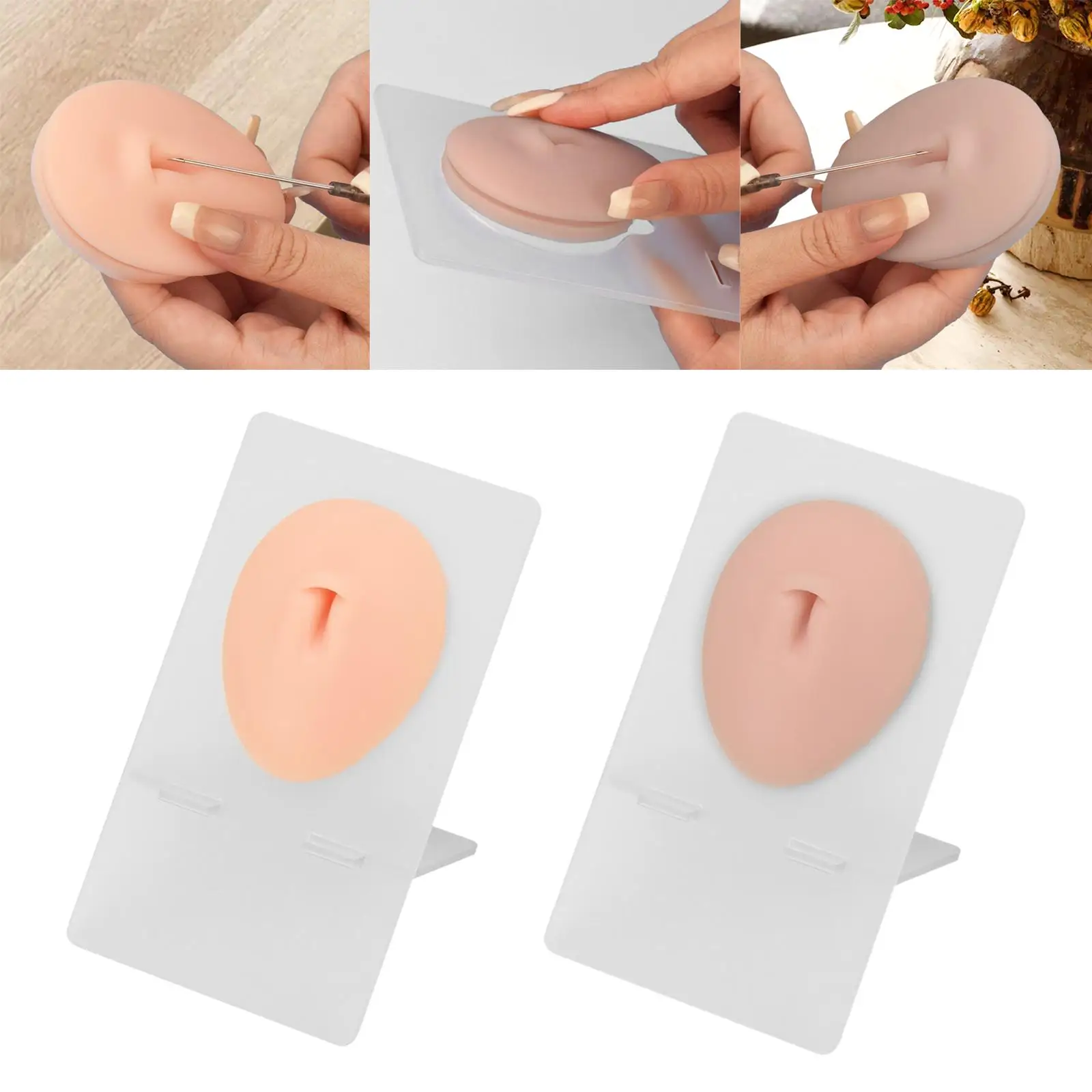 Simulation Navel Model Flexible Soft Silicone Navel Display Sample for Study