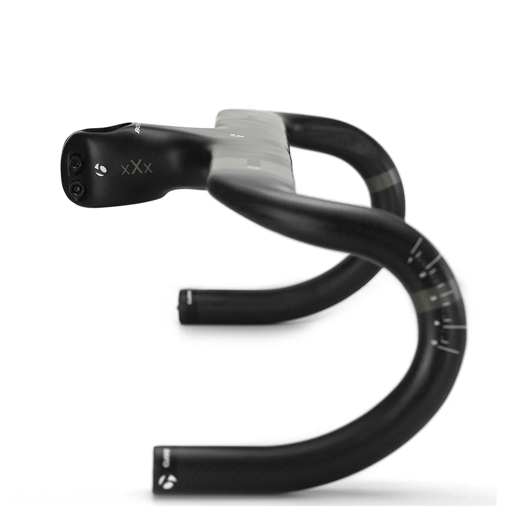 3K ブラックフルカーボンファイバー統合ロードバイクハンドルバーステム 80-120 ミリメートルベンド 380-440 ミリメートル幅自転車アクセサリー