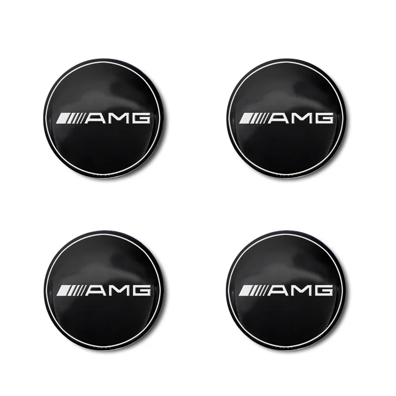 4Pcs Car Wheel Center Hub Cap 56mm Emblem Decal Wheel Sticker For Mercedes Benz AMG GLE GLS CLS GLC GLK ML C197 R231 W167 W247