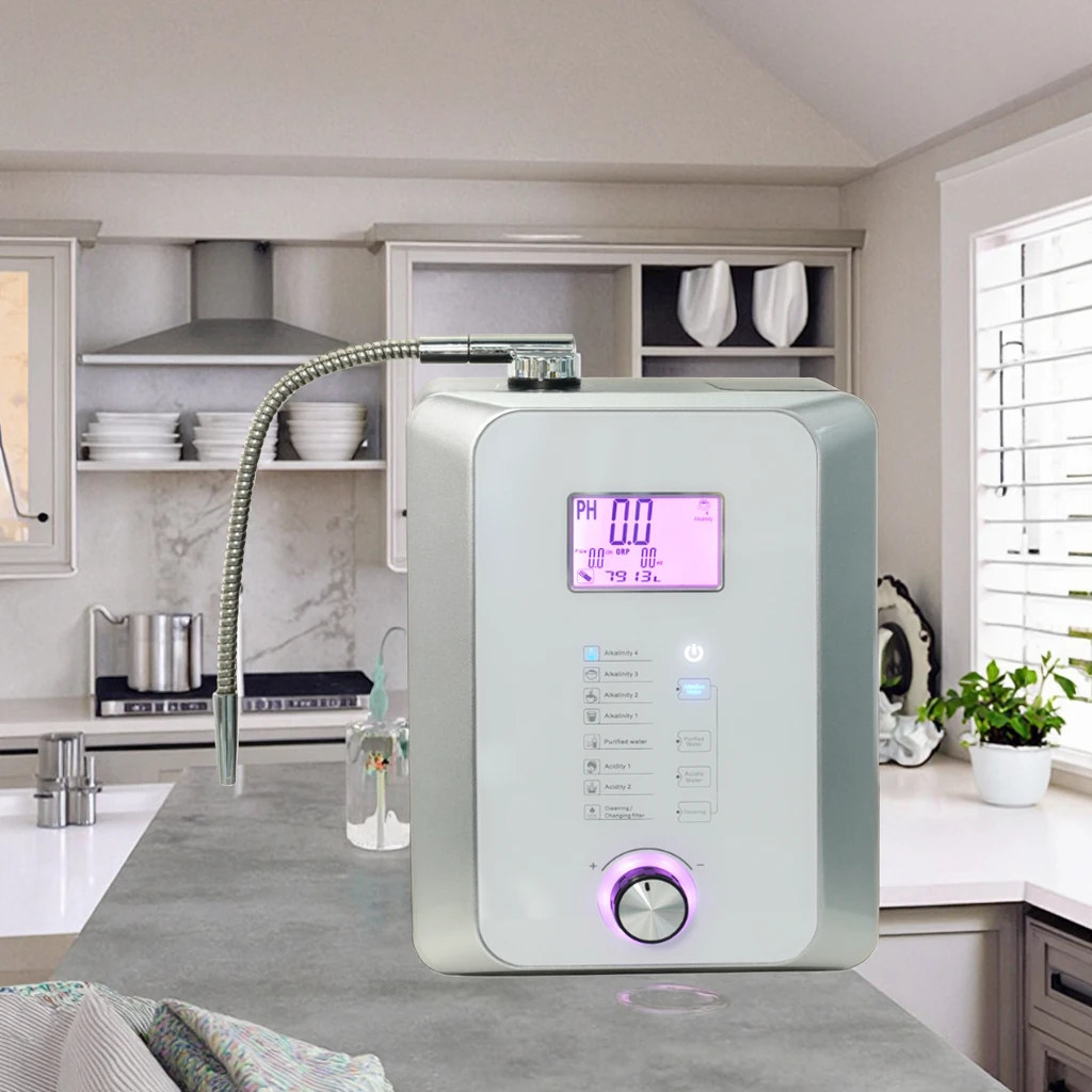 Ionizzatore alcalino elettrico per macchina per acqua Kangen con macchina per acqua idrogeno a 7 livelli 5 piastre