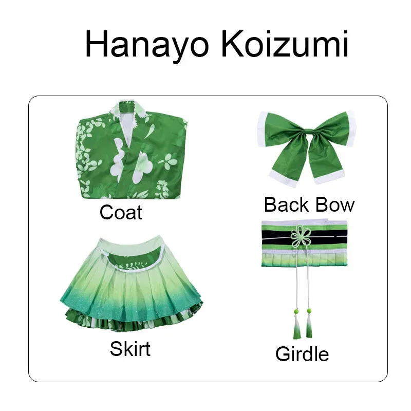 حب الحياة! زي كويزومي كوسبلاي كيمونو μ's ناتسو ماتسوري المرأة كرنفال هانايو مهرجان يوكاتا التجزئة الباروكات د