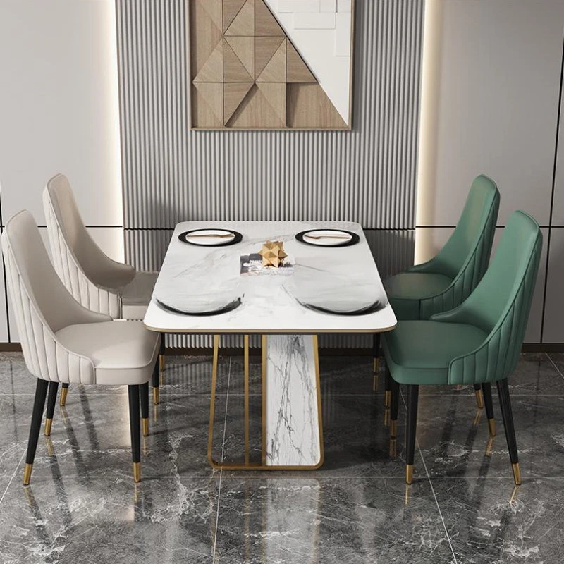 Modern Creative Luxury Dining Chairs Backrest Nordic Minimalist Dining Chairs Hotel Reception Muebles De Cocina Furniture WZ50DC