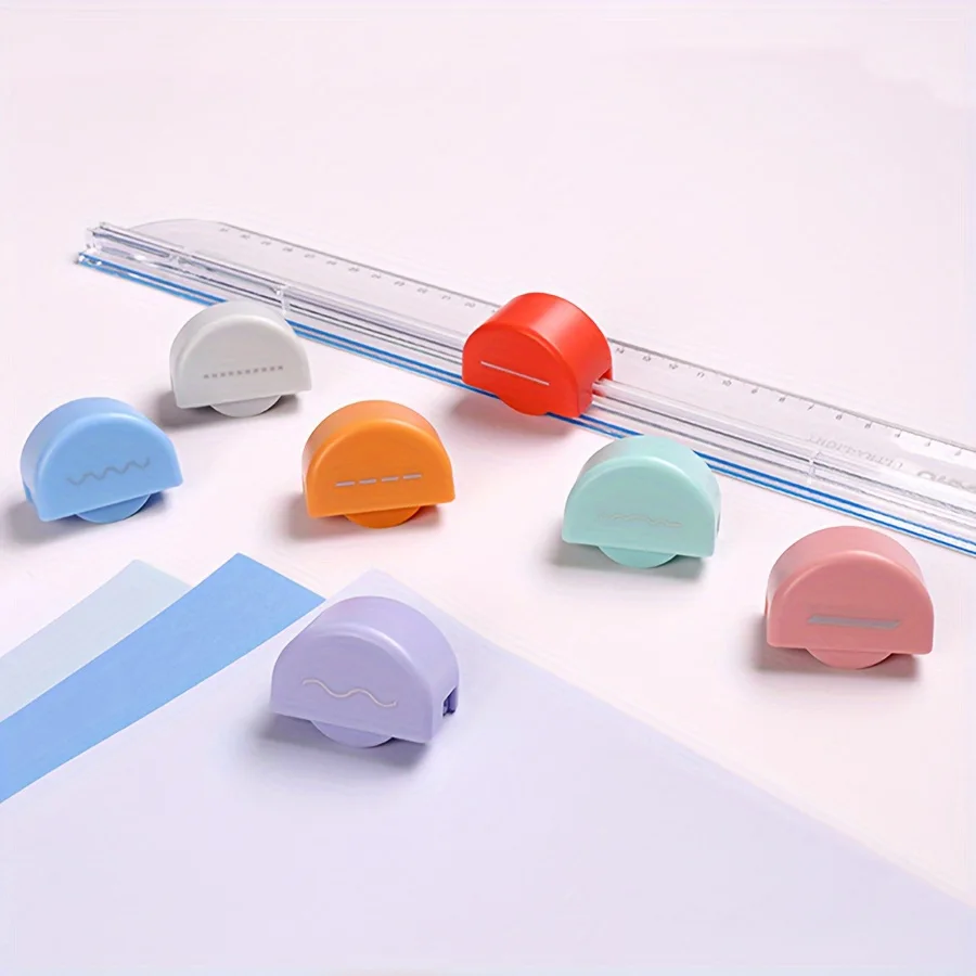 1pc Portable Paper Cutter Effortlessly Cuts Paper Perfectly Every Time, Cutting Paper Safely And Without Hurting Your Hands!