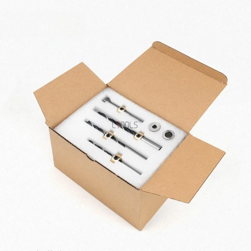 3-in-1 Hole Puncher Tenon Punch Woodworking Positioning Fixture Kit Multifunctional Connecting Tools Drill Guide Puncher Locator