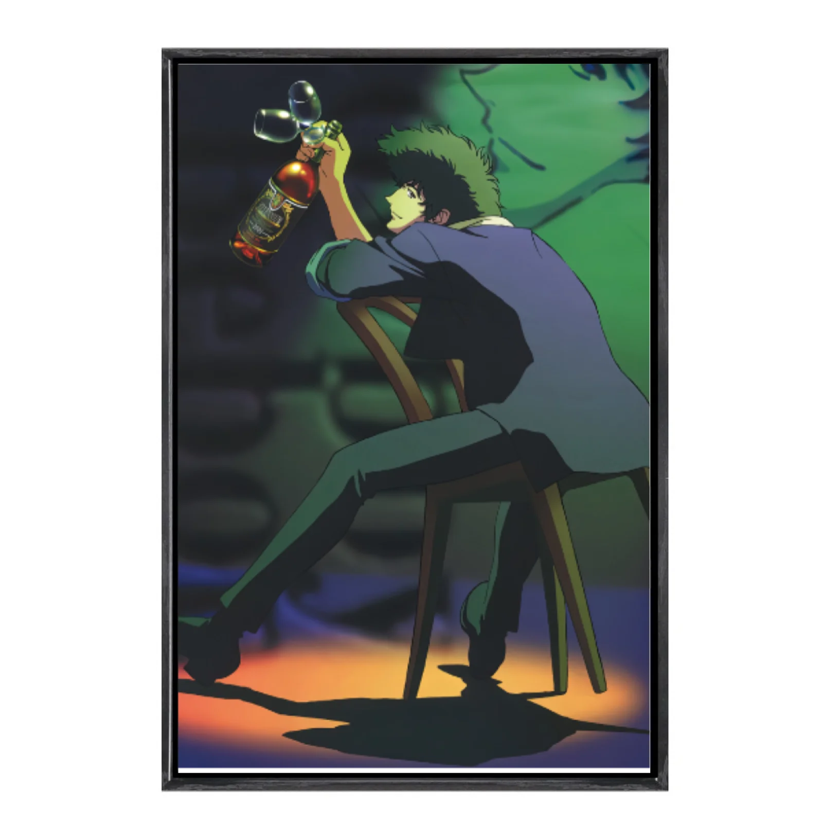

Japanese Manga Multi-Size Canvas Poster Double Framed Wall Art,Cowboy Bebop Home Decor for Living Room Bedroom
