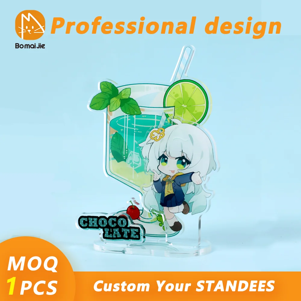Custom Acrylic Stand Personalized Anime Cartoon Character Standing Transparent Double Sided Printing Photo Standees
