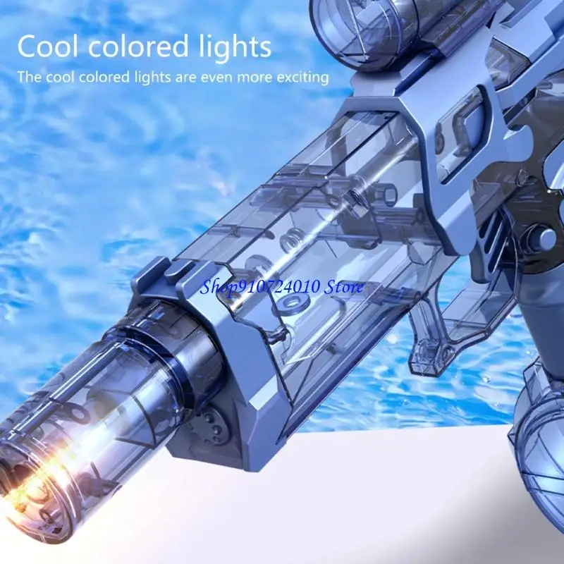 

77HD Realistic Flame Effect USB Chargeable Water Guns with High Capacity For Exciting Outdoor Poolside Water Fight Toy