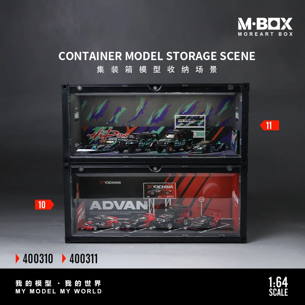 

Модель контейнера MoreArt-MBOX Advan/HKS для хранения и демонстрации, световая диорама для подарков, коллекций и выставок