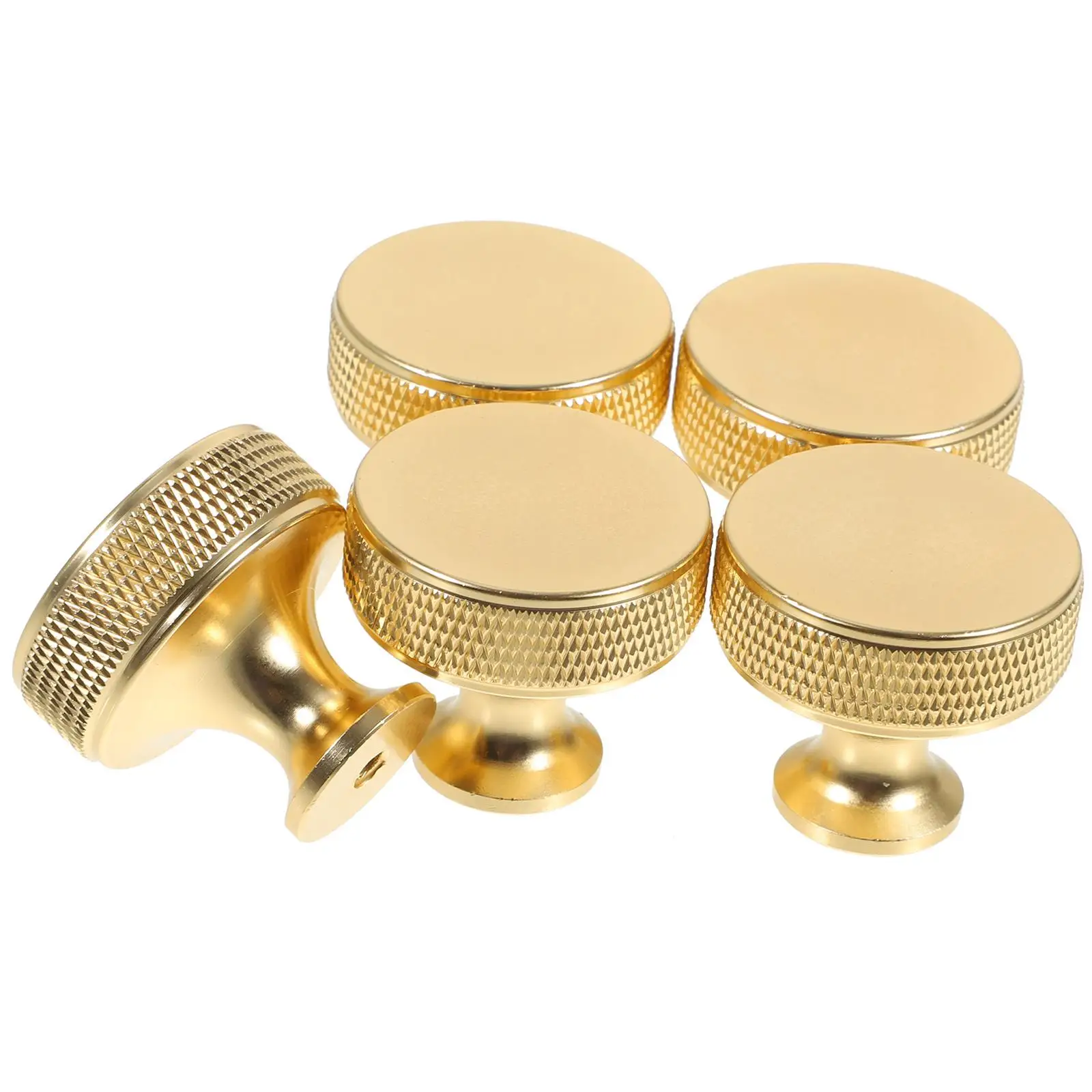 

5pcs Cabinet Wardrobe Handles Metal Dresser Pulls Closet Door Knobs Furniture Handles Aluminum Alloy Drawer Parts Gold 018