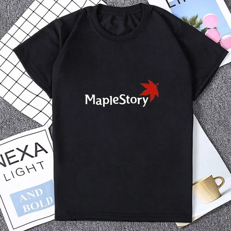 MapleStory Korea Style Hot Game Fans Otaku Clothing Kawaii Funny Printed TShirts Cartoon Personalize T Shirt Harajuku ACG Tees