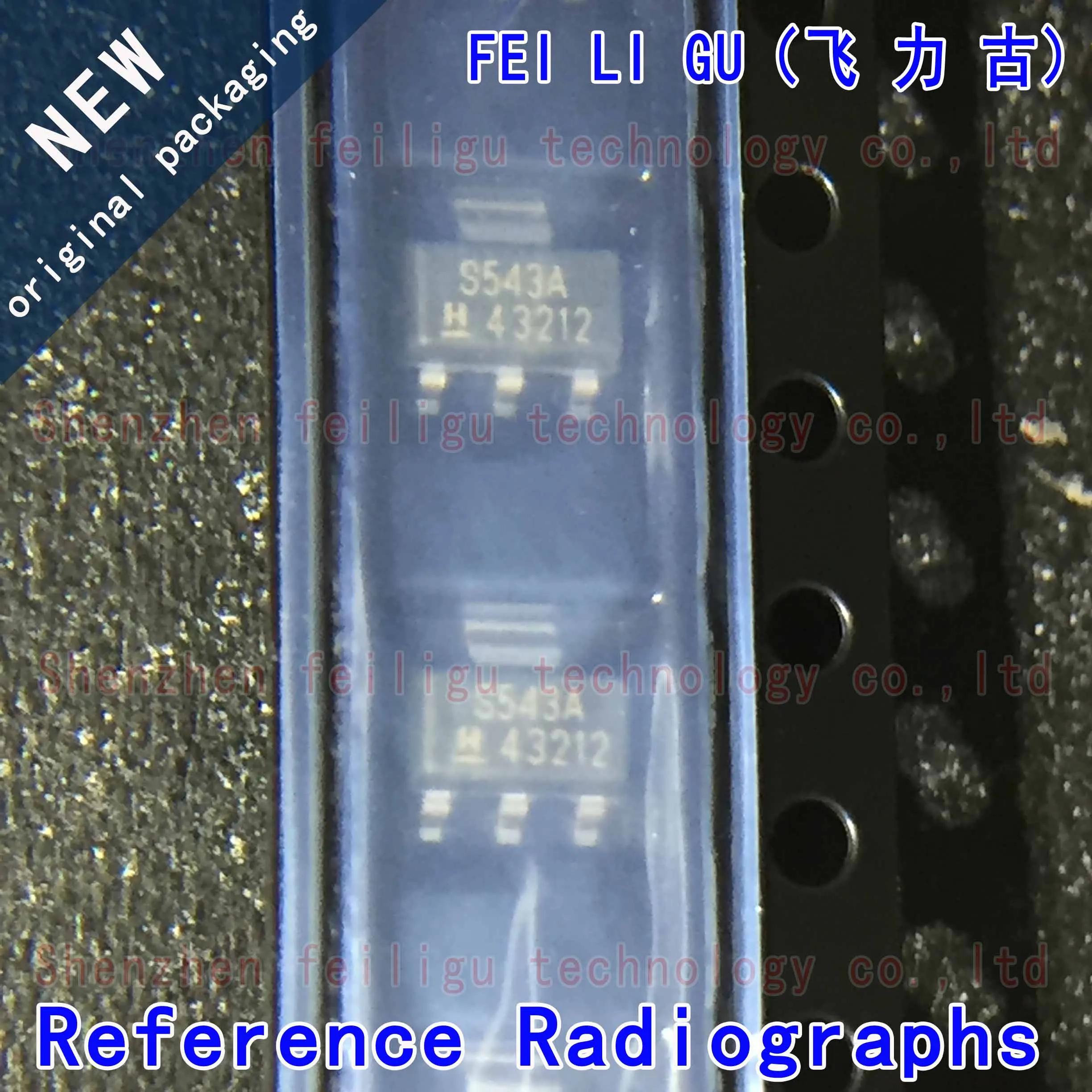 5/15/30/50PCS 100% (New) original SS543AT SS543A silkscreen:S543A package:SOT89 Hall switch effect sensor chip