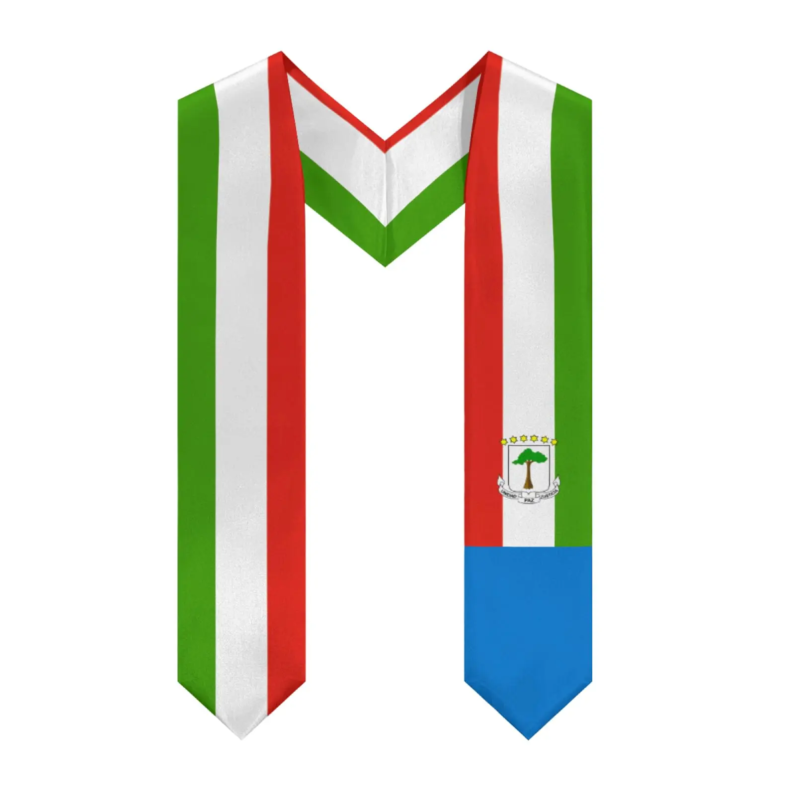 علم غينيا الاستوائي على شكل حرف v للتخرج سرق شال وشاح الشرف للدراسة على فئة الطلاب الدولية لعام 2026 #1