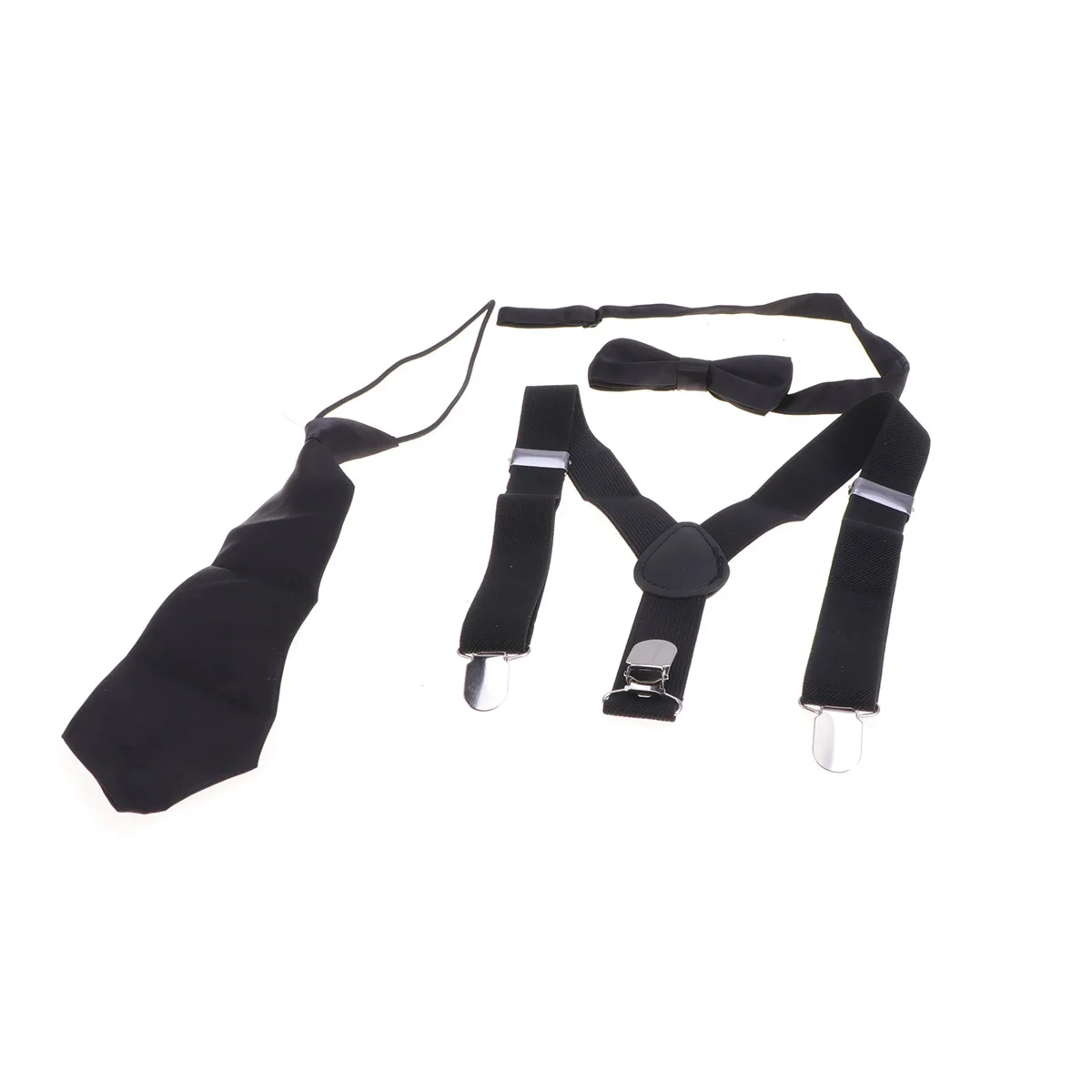 3 stücke In 1 Fliege Krawatte Hosenträger Set Elastische Clip Hosenträger Für Hochzeit Party Casual Wear Gürtel Zubehör