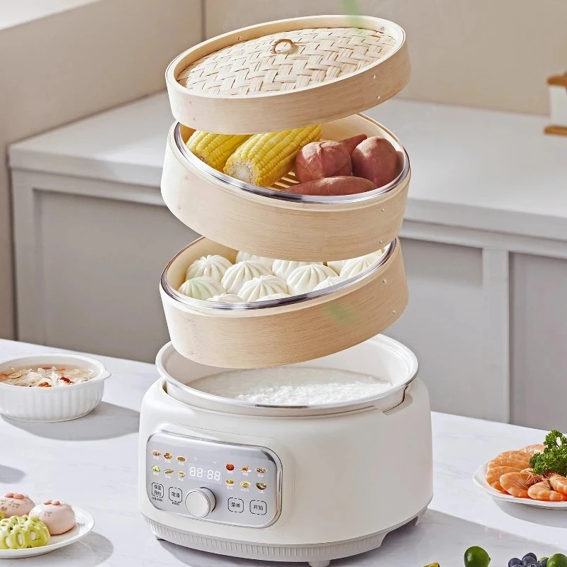 Electric  Multi-Functional Household Three-Layer Electric  Steaming